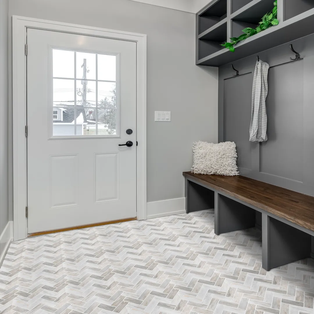 Achim Retro 2.75-mil 12-in W x 12-in L Peel and stick Vinyl Tile, photo 6 of 8