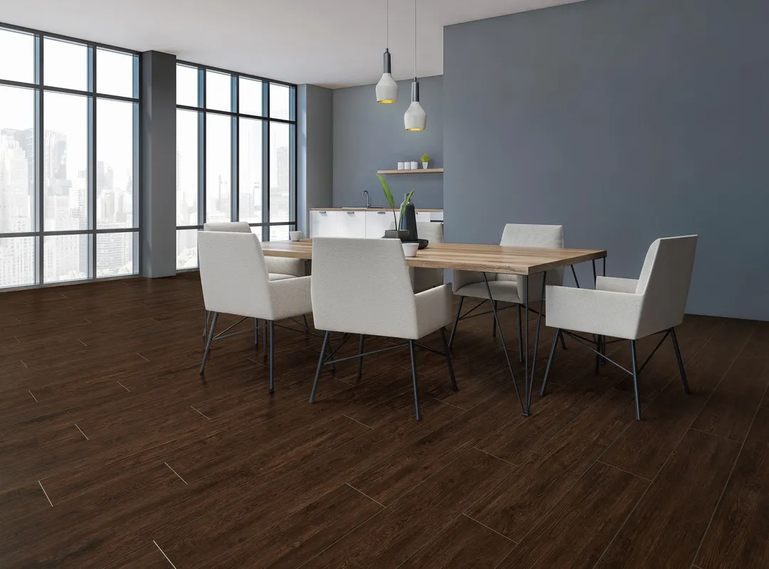 Style Selections Chestnut Oak 7-in W x 48-in L x 5.5-mm Waterproof Interlocking Luxury Vinyl Plank Flooring, 20-mil Wear Layer (18.62-sq ft Carton), photo 3 of 8