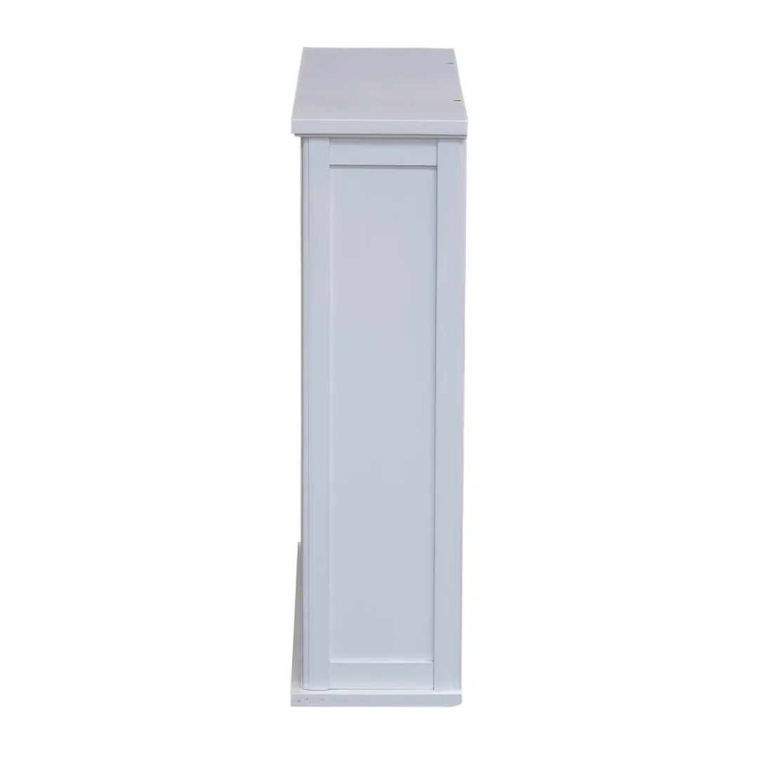 Alaterre Furniture 27-in x 29-in x 9-in White Wood Wall-mount Linen Cabinet, photo 5 of 6