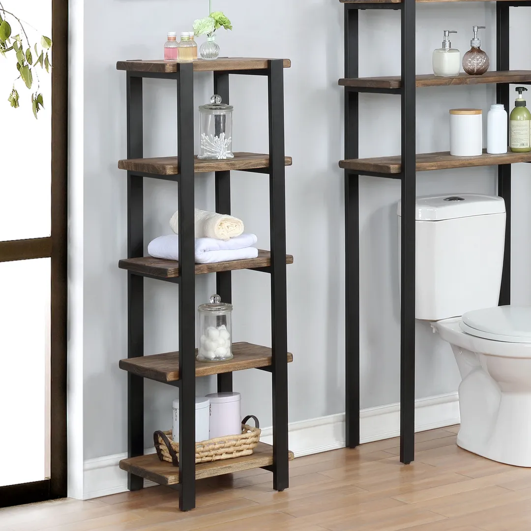 Alaterre Furniture 16-in x 48-in x 12-in White Wood Freestanding Linen Cabinet, photo 6 of 7
