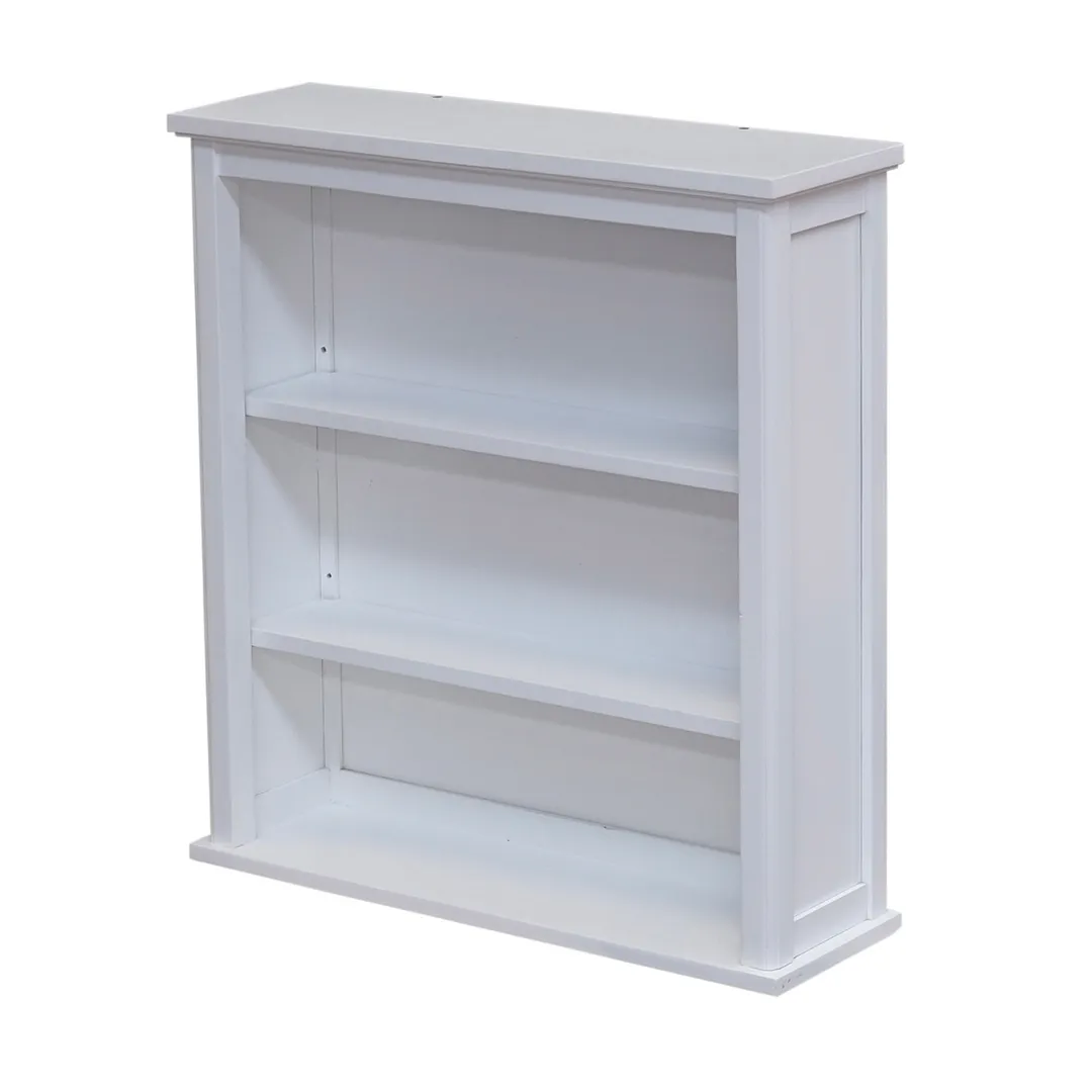 Alaterre Furniture 27-in x 29-in x 9-in White Wood Wall-mount Linen Cabinet, photo 2 of 6