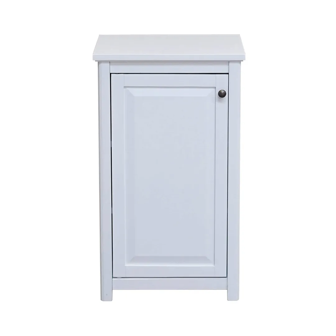 Alaterre Furniture 17-in x 65-in x 13-in White Wood Freestanding Linen Cabinet, photo 7 of 9