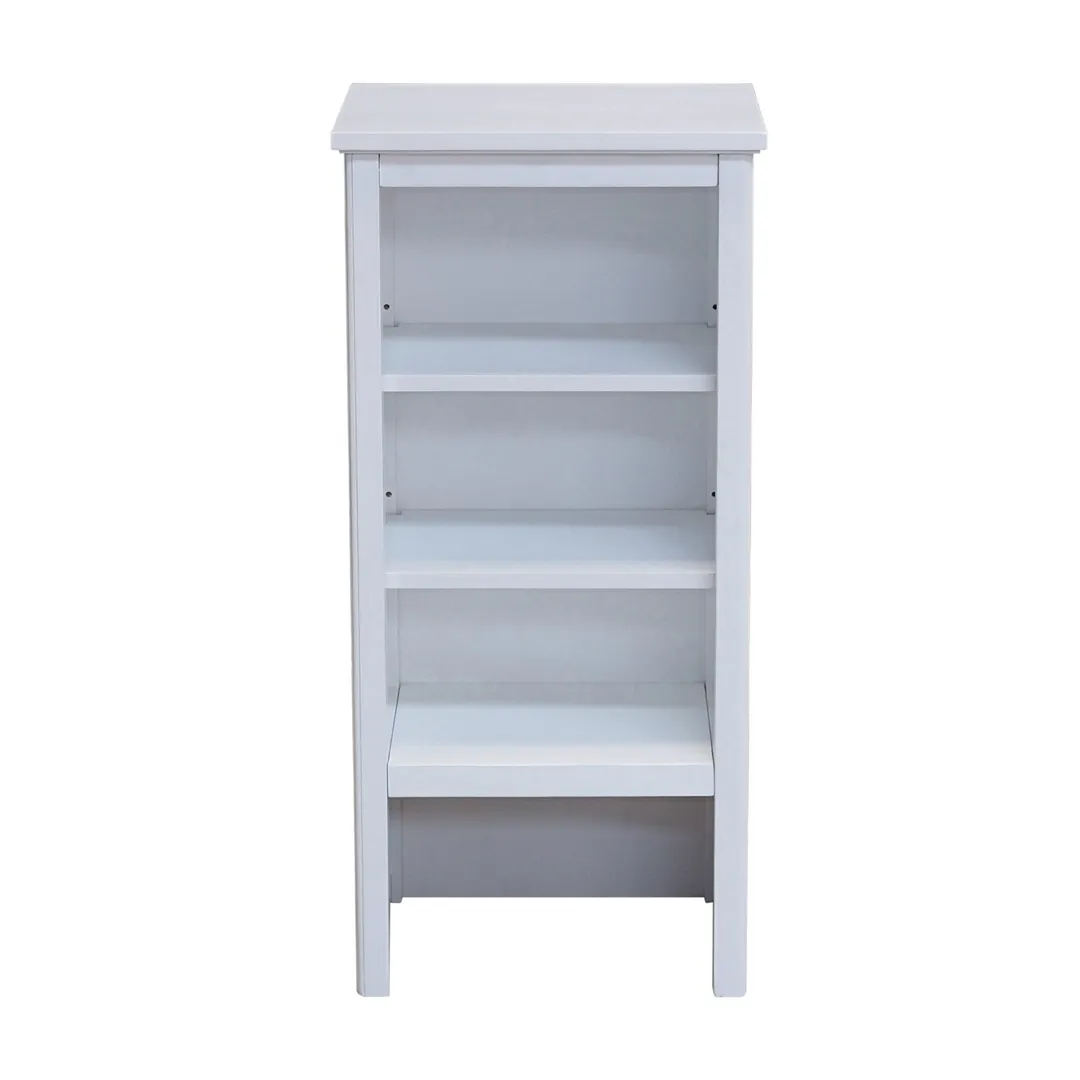 Alaterre Furniture 17-in x 65-in x 13-in White Wood Freestanding Linen Cabinet, photo 2 of 9