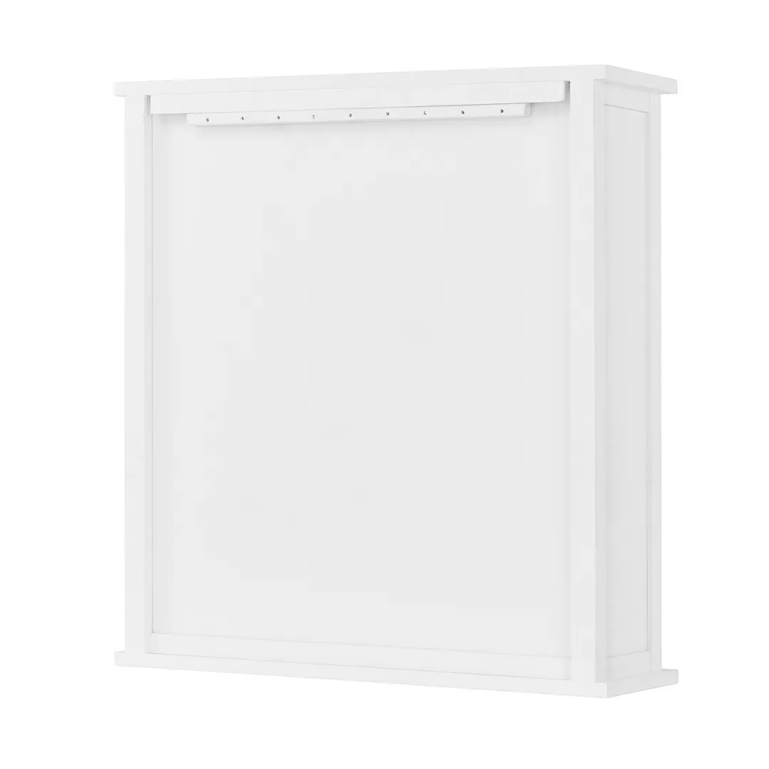 Alaterre Furniture Coventry 27-in x 29-in x 8-in White Wood Wall-mount Linen Cabinet, photo 4 of 7