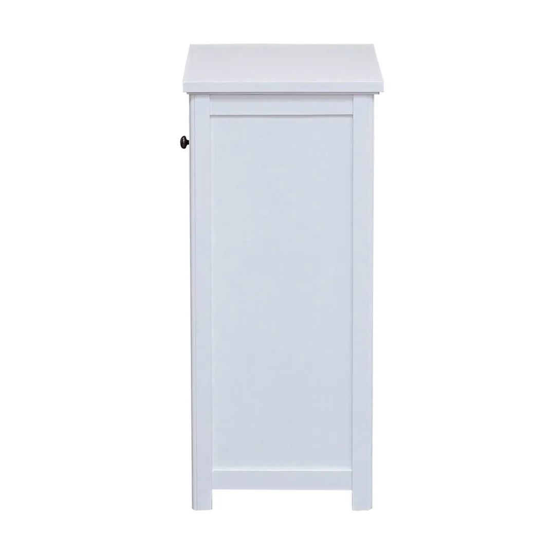 Alaterre Furniture Dorset 17-in x 29-in x 13-in White Wood Freestanding Linen Cabinet, photo 2 of 7