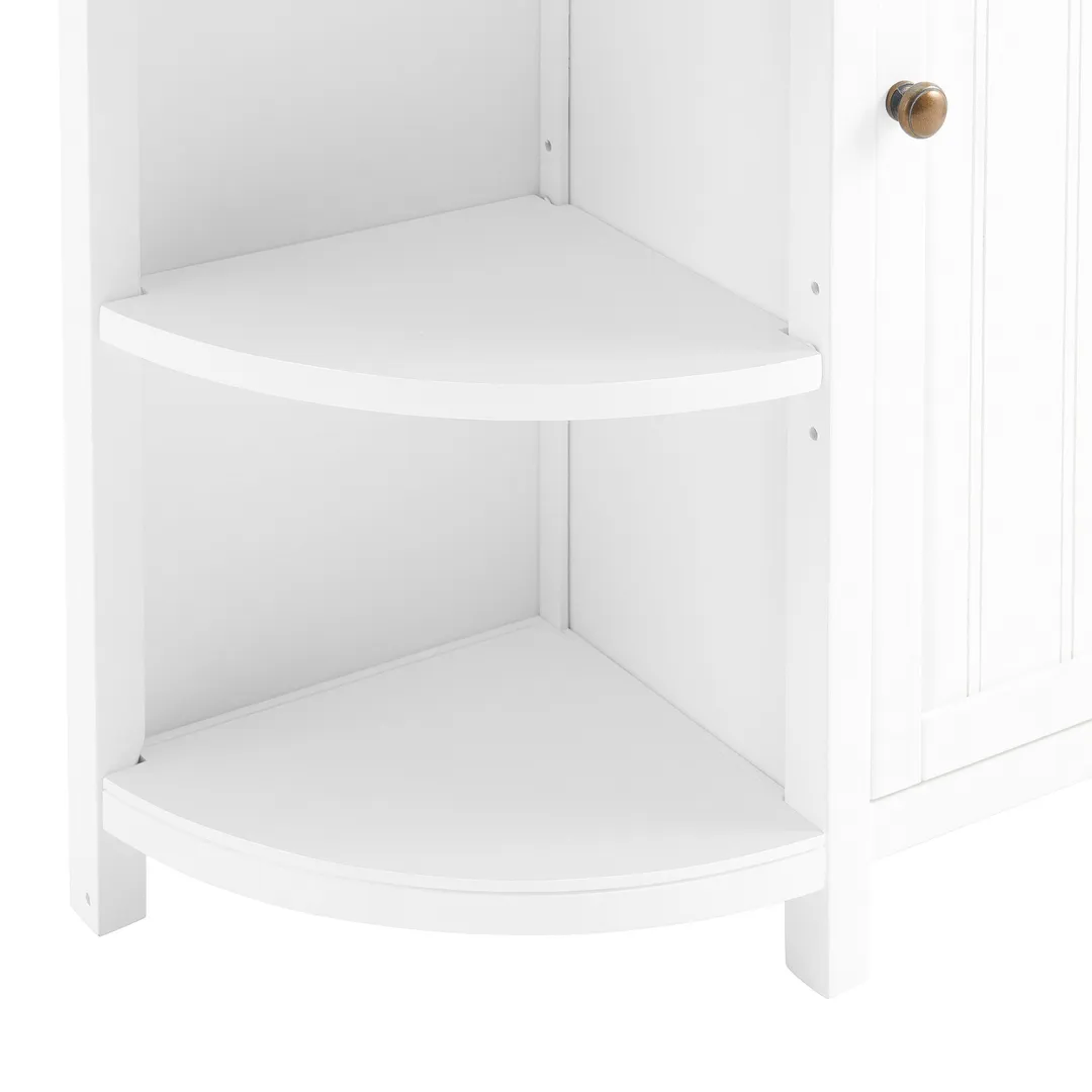 Alaterre Furniture 27-in x 28-in x 10-in White Wood Freestanding Linen Cabinet, photo 2 of 8