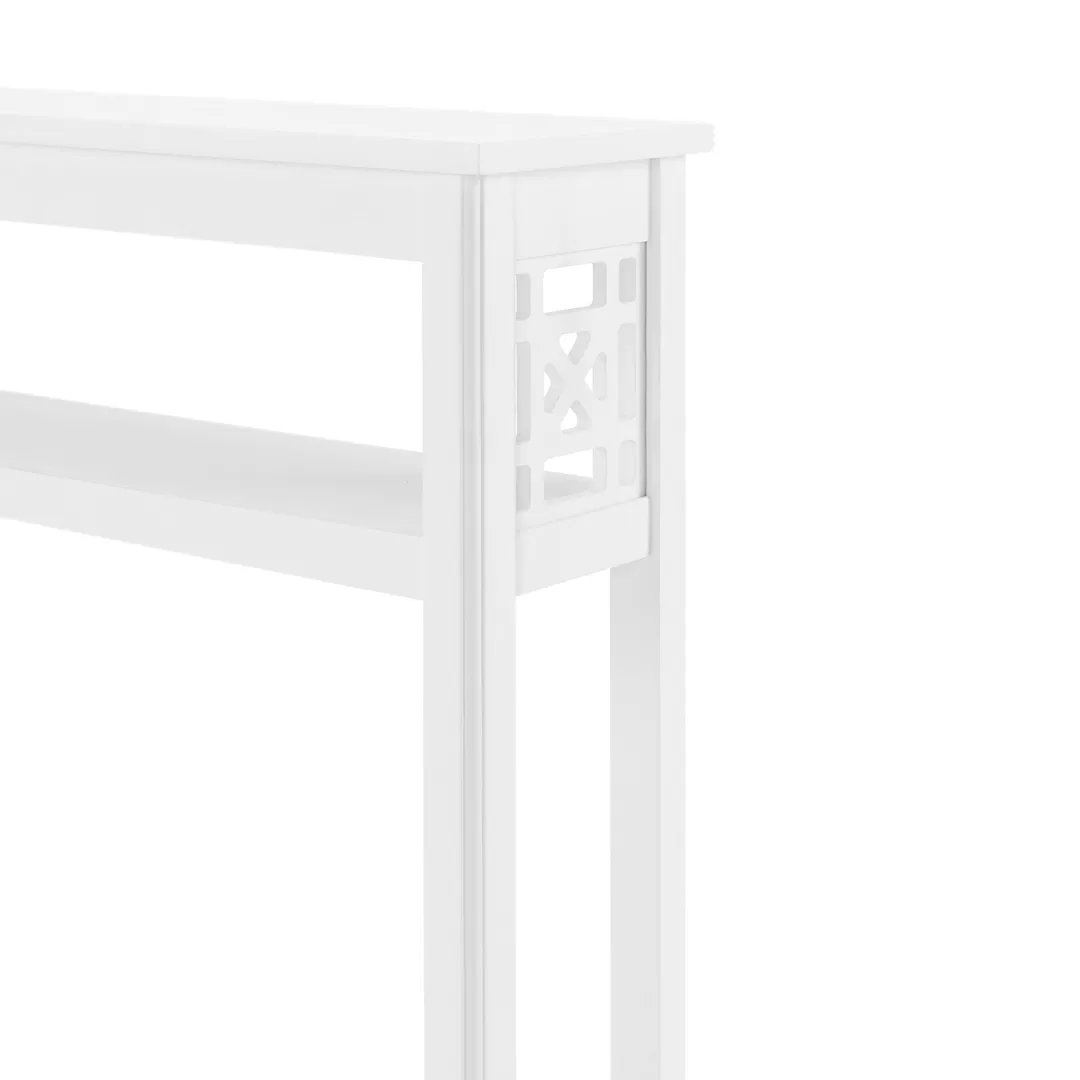 Alaterre Furniture 27-in x 44-in x 8-in White Wood Freestanding Linen Cabinet, photo 5 of 6