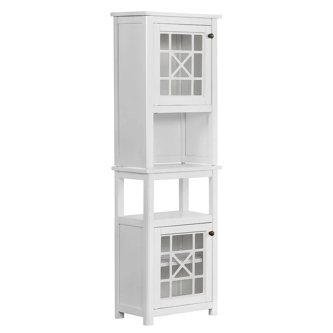 Alaterre Furniture Derby 27-in x 29-in x 8-in White Wood Wall-mount Linen Cabinet, photo 10 of 11