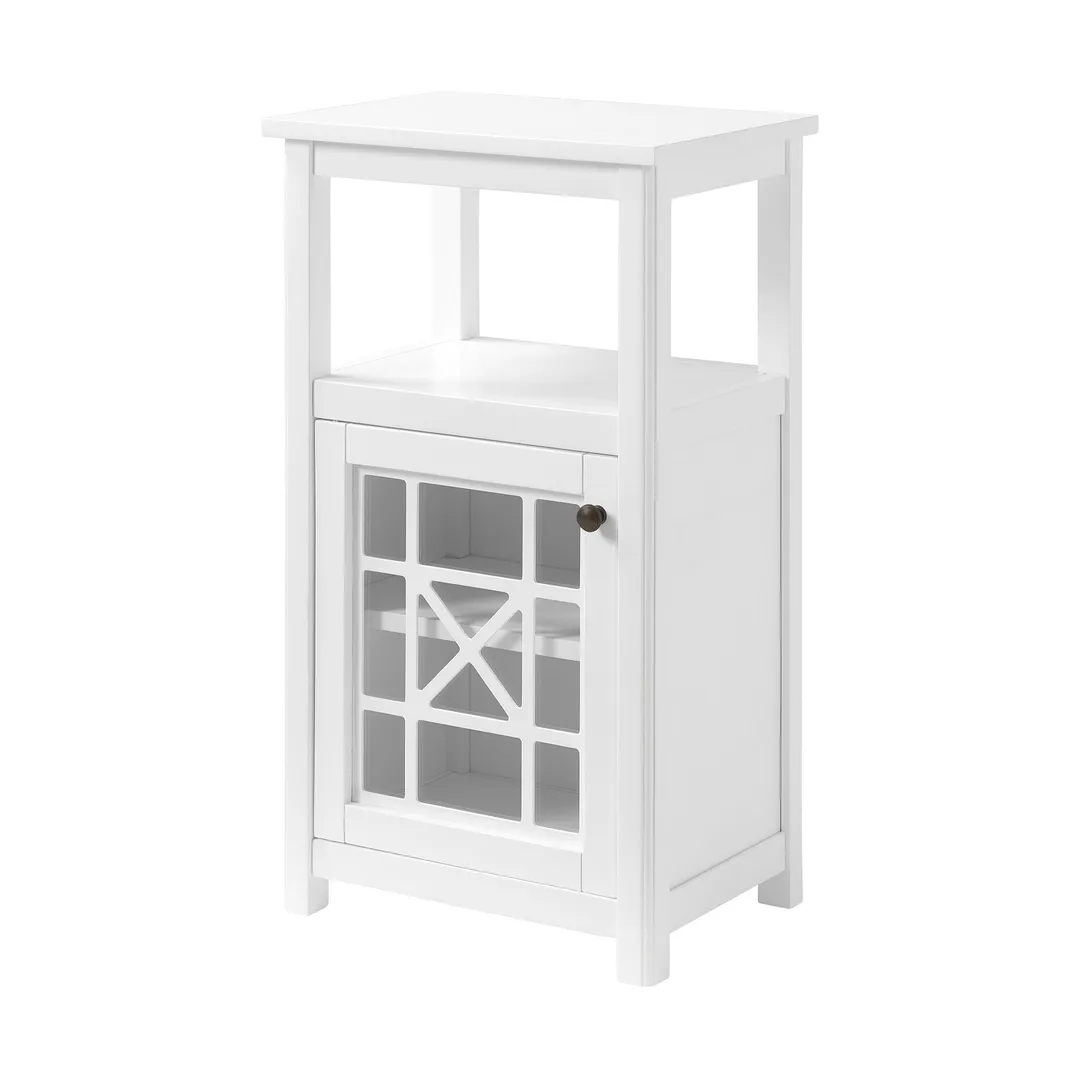 Alaterre Furniture 27-in x 29-in x 8-in White Wood Wall-mount Linen Cabinet, photo 2 of 6