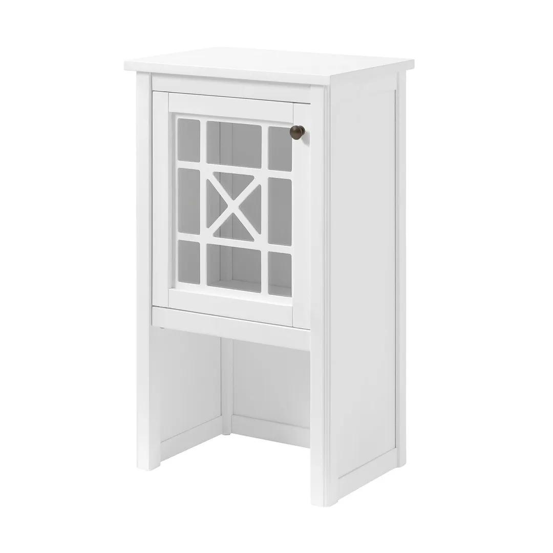 Alaterre Furniture 17-in x 29-in x 12-in White Wood Freestanding Linen Cabinet, photo 2 of 6