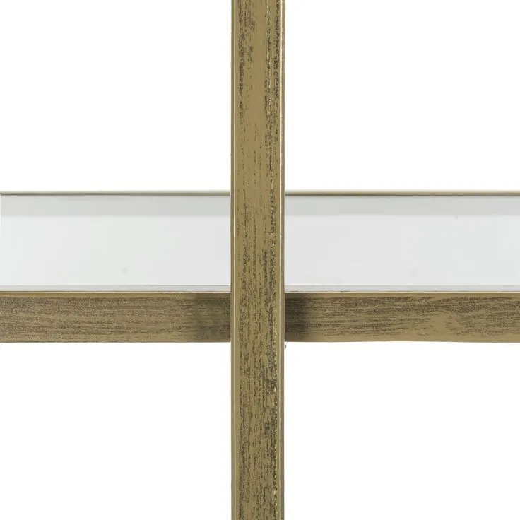 Safavieh Francis French Silver/Clear Metal Etagere, photo 4 of 5