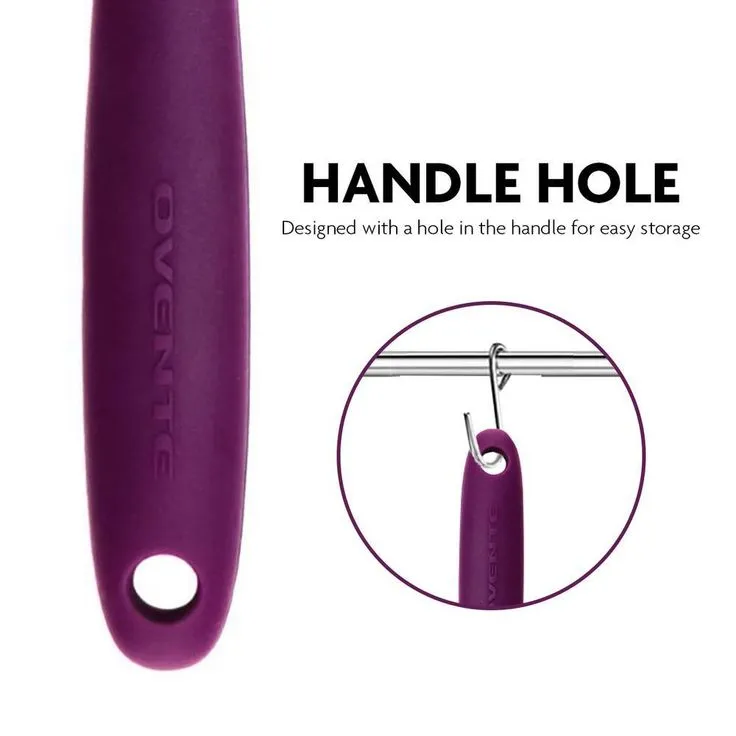 Premium Silicone BPA-Free, Spatula with Stainless Steel Core 500F Heat-Resistant, Non-Stick, Dishwasher Safe, Purple, photo 2 of 7