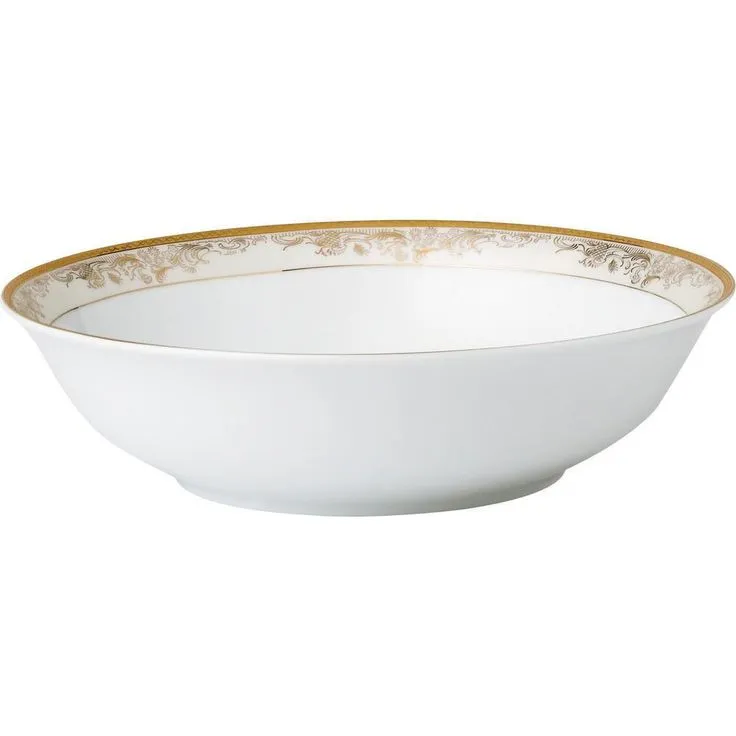 57-Piece Patterned Gold Accent Bone China Dinnerware Set (Service for 8), photo 5 of 5