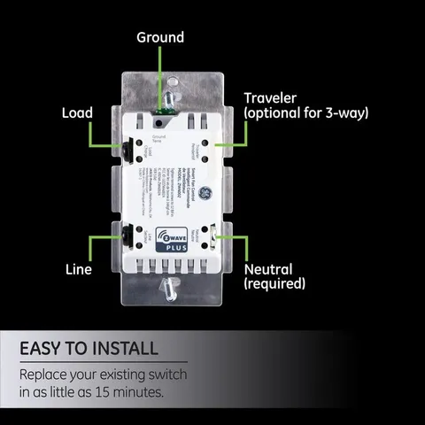 Enbrighten Z-Wave Plus In-Wall Smart Fan Control