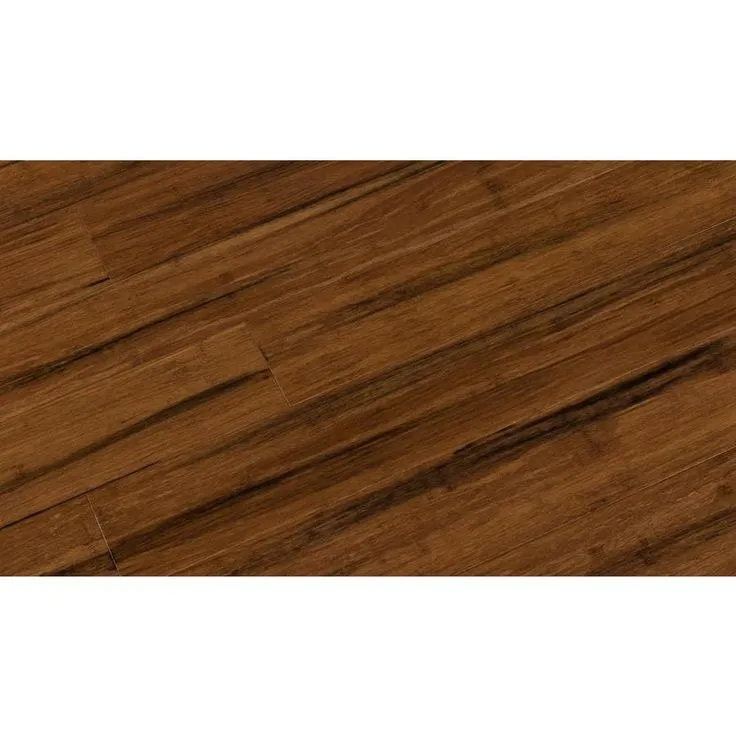 Style Selections 5.12-in Ivory White Bamboo Wirebrushed Engineered Hardwood Flooring (20.49-sq ft), photo 5 of 6