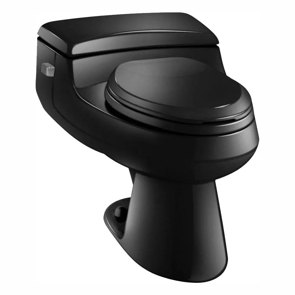 San Raphael Comfort Height 1-Piece 1 GPF Single Flush Elongated Toilet in Ice Grey, Seat Included, photo 9 of 10