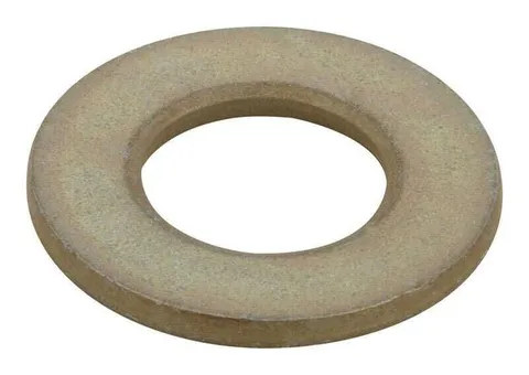 Yellow Dichromate Steel 9/16 in. SAE Flat Washer, 50-Pack
