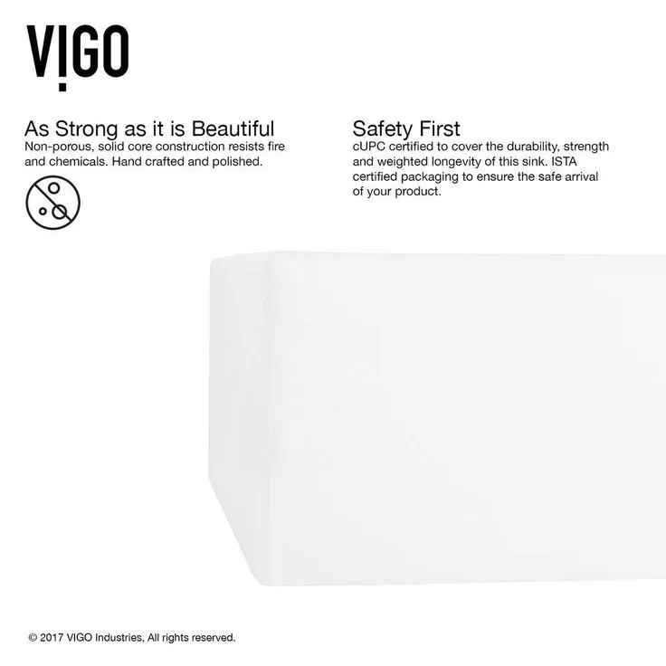 VIGO Dianthus White Matte Stone Vessel Bathroom Sink and Linus Bathroom Vessel Faucet in Antique Rubbed Bronze w/ Pop up, photo 2 of 10