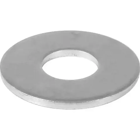 Zinc-Plated Steel #6 SAE Flat Washer, 30-Pack