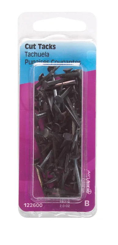 No. 22 × 1 in Blue Steel Cut Tacks, 2-Pack