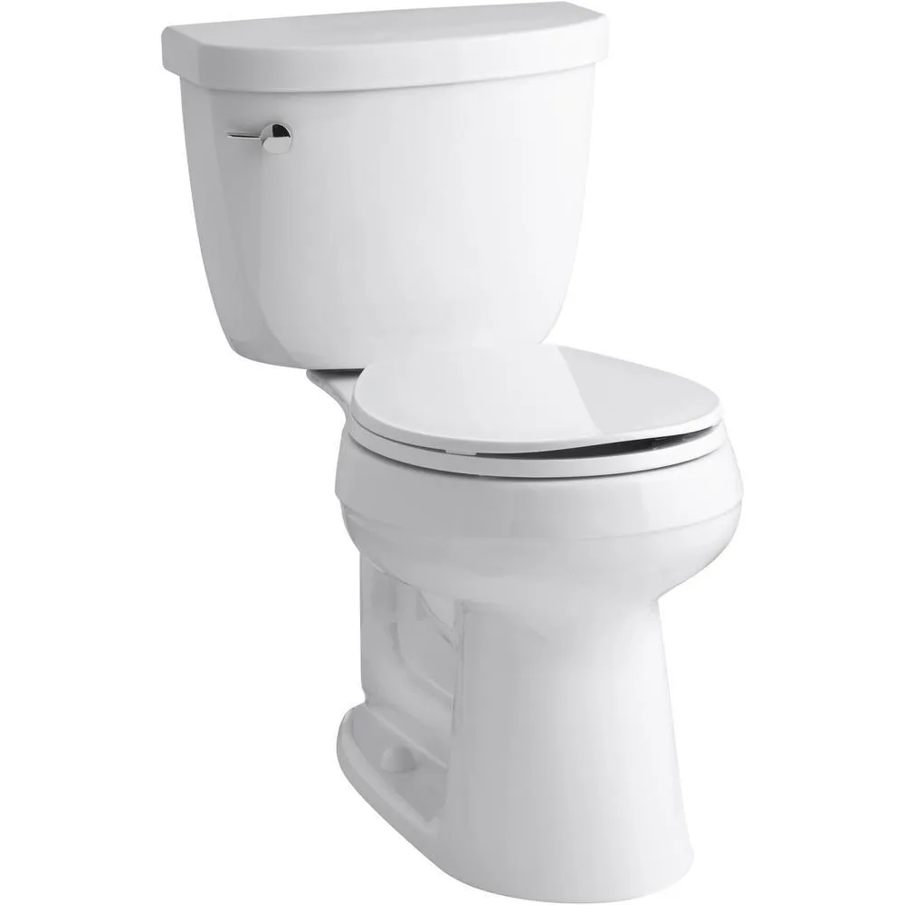 Cimarron 2-Piece Complete Solution 1.28 GPF Single Flush Elongated Toilet in White, Slow-Close Seat Included (3-Pack), photo 6 of 6