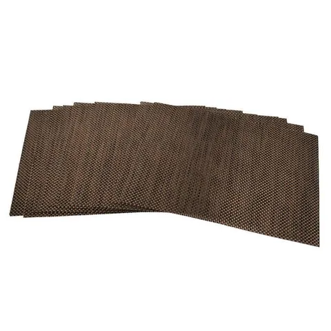Kingston and Grace 13 × 18 in Weave Placemat in Brown (Set of 12)