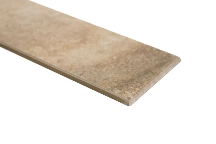 Style Selections Mesa Beige- Glazed Porcelain Porcelain Bullnose Tile (3-in x 12-in), photo 5 of 7