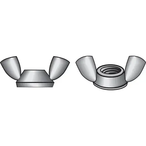 1/2 in. Zinc-Plated Steel SAE Wing Nut, 50-Pack