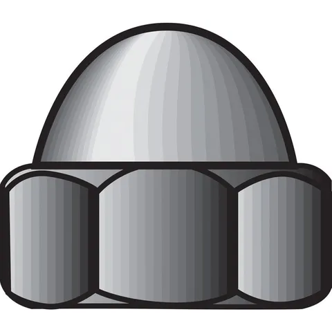 5/16 in. Zinc-Plated Steel SAE Acorn Nut, 100-Pack