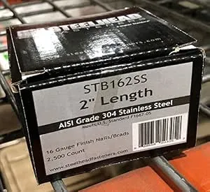 SS Straight Brad Nails 2" x 16 GA