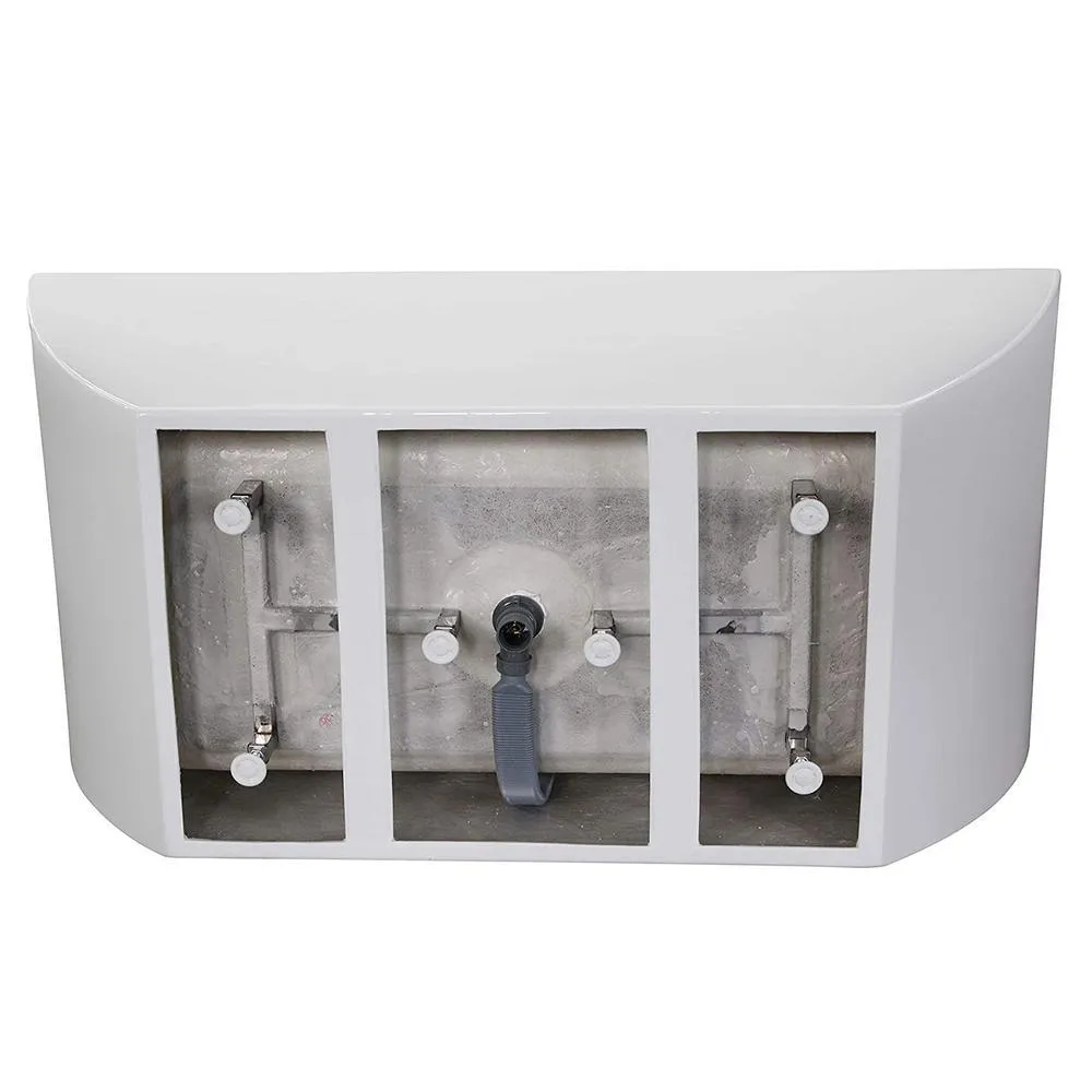 Montpellier 59 in. Acrylic Flatbottom Freestanding Bathtub in White, photo 2 of 6