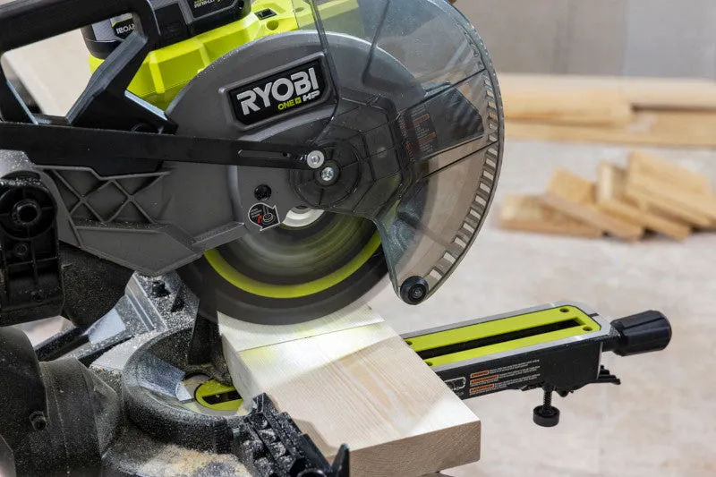RYOBI 18-Volt ONE+ HP Brushless 10 in. Sliding Dual-Bevel Miter Saw Kit with 2.0 Ah Battery and Charger, photo 8 of 8