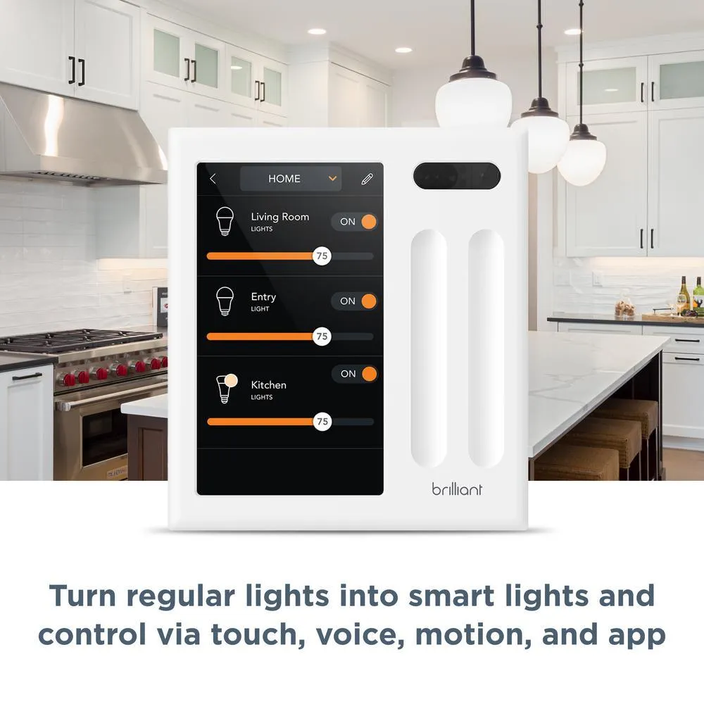 Brilliant Smart Home Control (2-Switch Panel) for Amazon Alexa, Google Assistant, Apple HomeKit, Ring, Sonos and More, photo 6 of 17