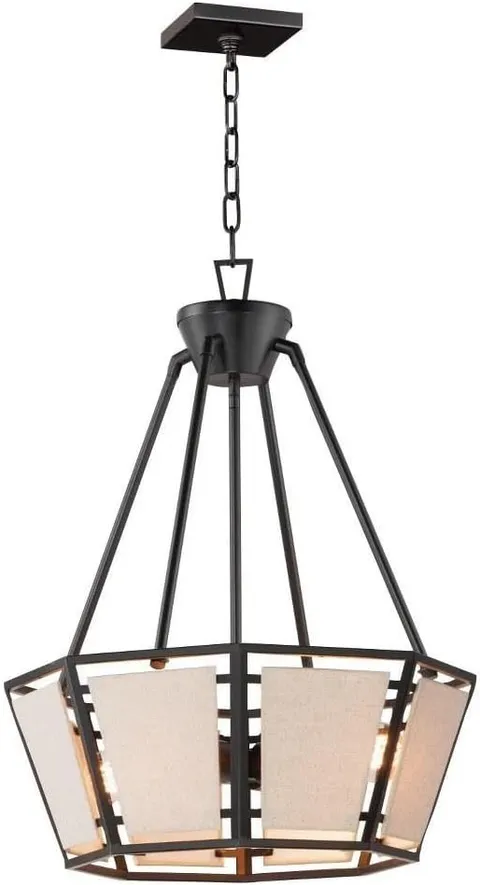 Montauk 4-Light Black Chandelier