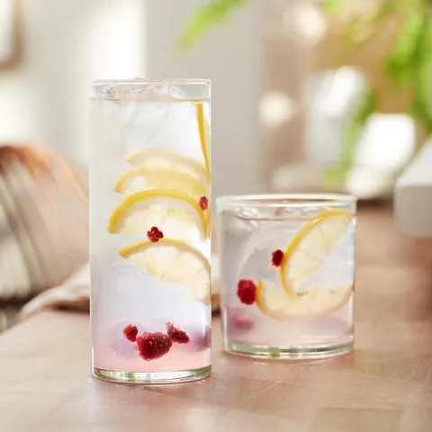 Miles 16 oz. 16-Piece Glass Drinkware Set