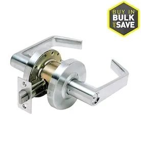 LC2600 Standard Duty Cortland Satin Chrome Reversible Keyed Entry Door Handle