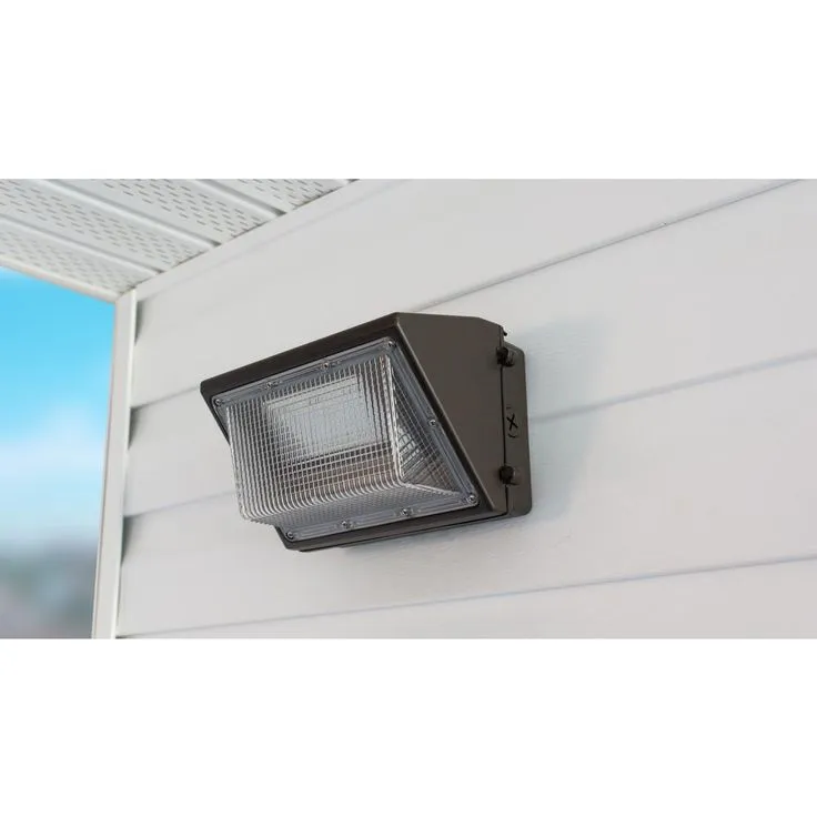 Commercial Electric Commercial 450-Watt Equivalent Integrated Outdoor LED Wall Pack, 6800 Lumens, Dusk to Dawn Outdoor Security Light, photo 6 of 11