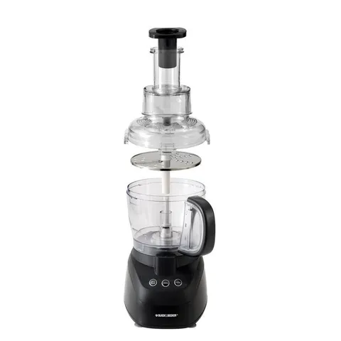 Wide Mouth 10-Cup 2-Speed Black Food Processor