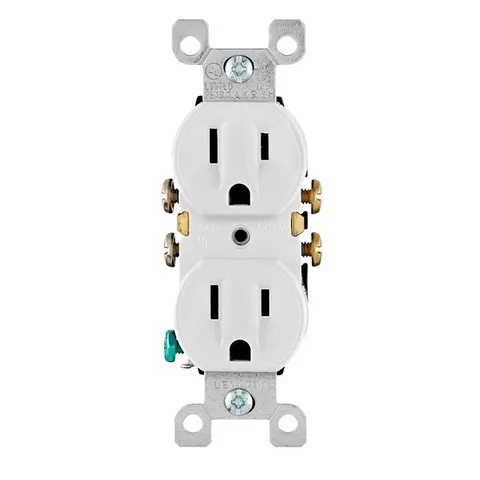 15A Grounding Duplex Outlet (White)