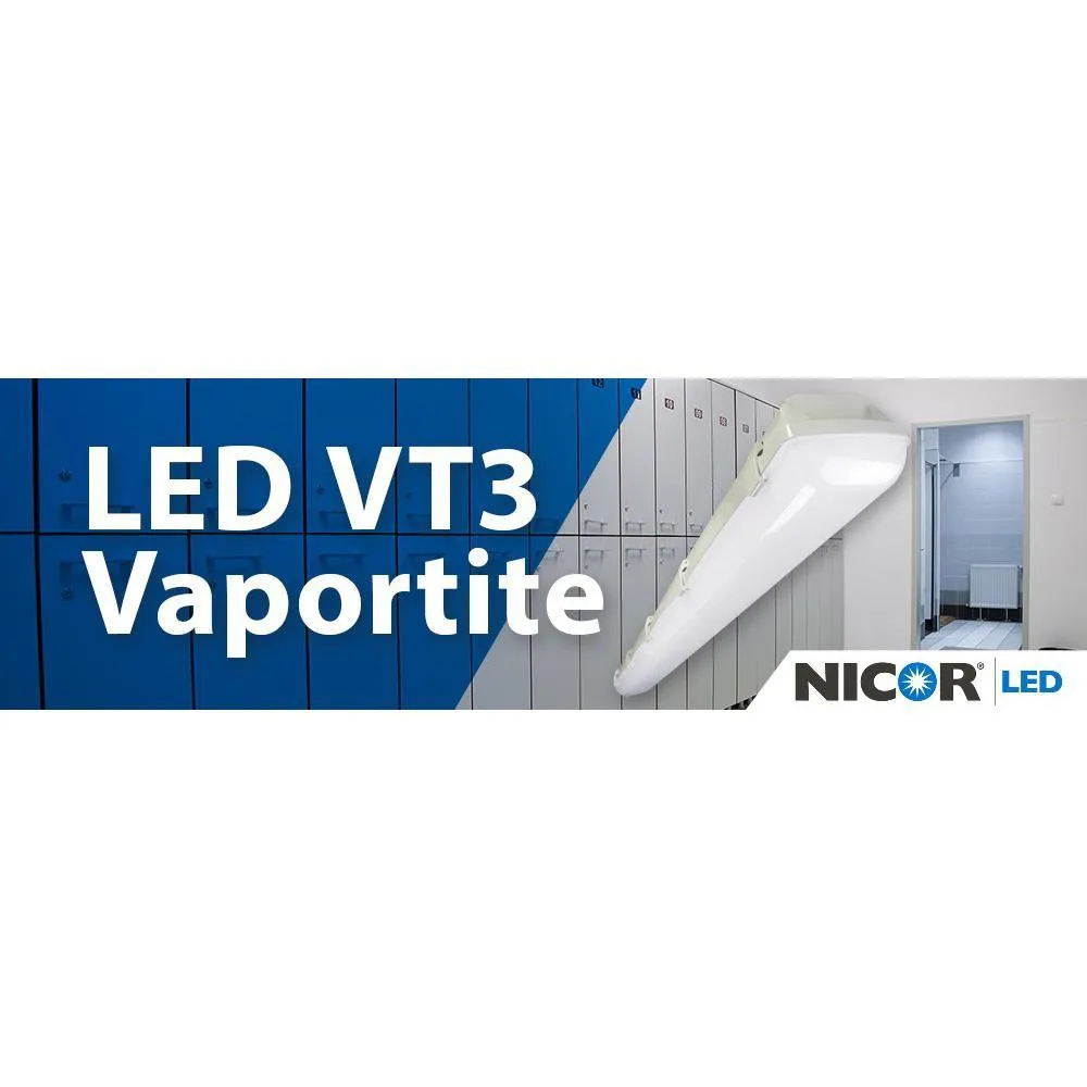 VT3 4 ft. 250-Watt Equivalent Integrated LED White Strip Light Fixture, 4000K, photo 9 of 9