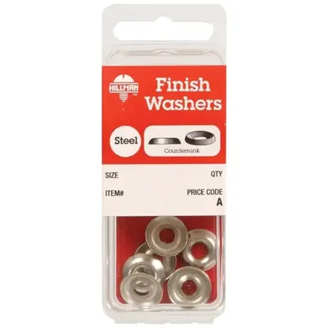 Nickel-Plated Steel .190 in. Finish Washer, 10-Pack
