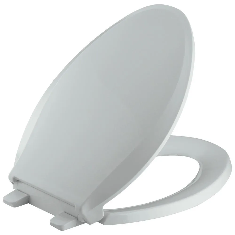 Cachet Quiet-Close Elongated Closed Front Toilet Seat with Grip-Tight Bumpers in White, photo 22 of 22
