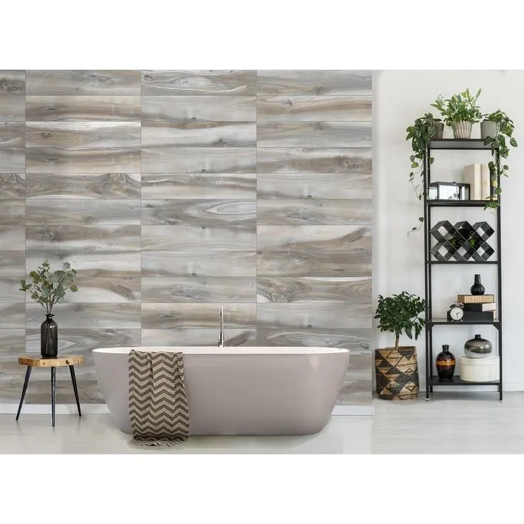 Florida Tile Home Collection Outer Banks Blue 8 in. x 36 in. Matte Porcelain Floor and Wall Tile (367.2 sq. ft. / Pallet), photo 5 of 7