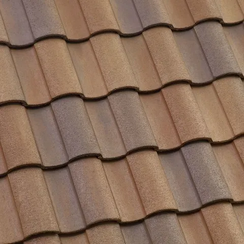 Roofing Products Capistrano Trim Tile 10 × 17 in Piedmont Blend Concrete Roof Tile Trim