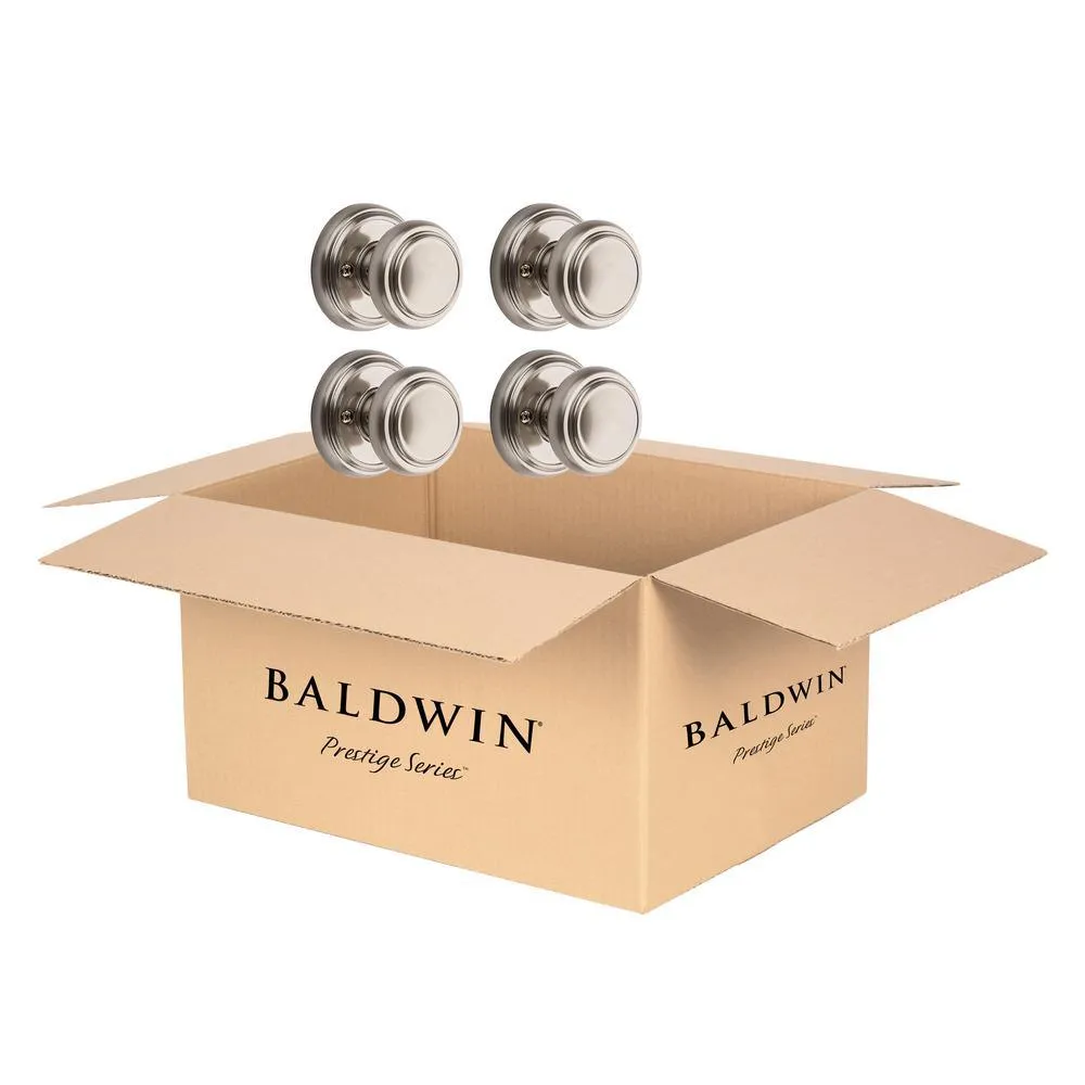 Prestige Alcott Satin Nickel Hall/Closet Door Knob (4-Pack), photo 5 of 6