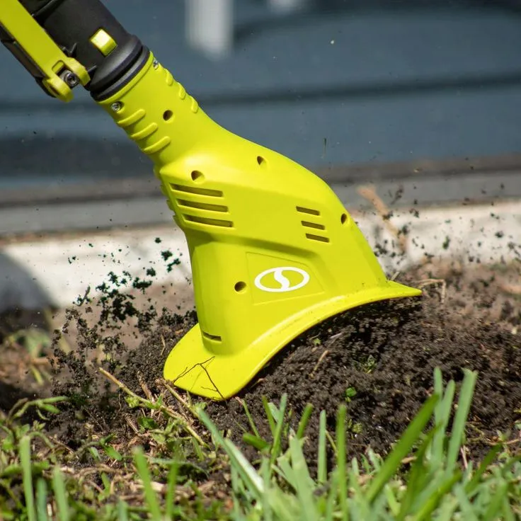 Sun Joe 4.25 in. 24-Volt Cordless Electric Garden Tiller/Cultivator Kit with 2.0 Ah Battery + Charger, photo 8 of 9