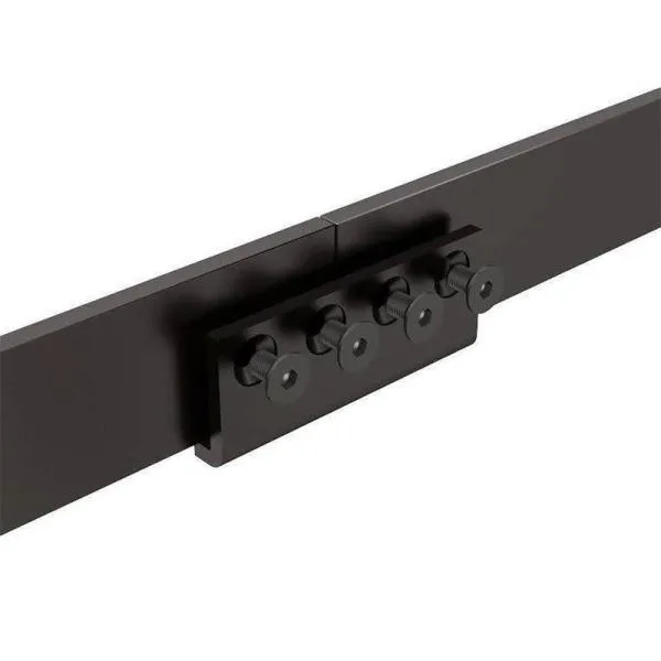 16 ft. Country Sliding Standard Double Track Barn Door Hardware Kit, photo 3 of 5