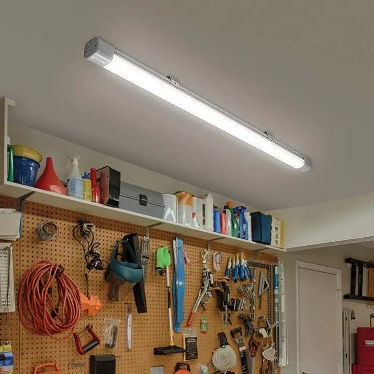 4 ft. Vapor Tight Water Tight Strip Light Plug-in Direct Wire Integrated LED Wraparound Light 3600 Lumens 4000K, photo 9 of 13