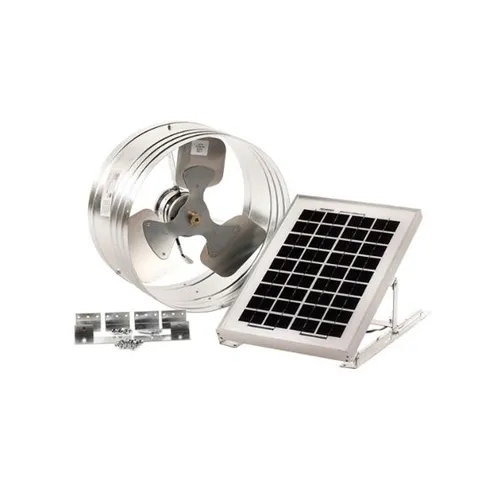 MasterFlow Green Machine Solar-Powered EcoSmart Gable Vent, 750 CFM