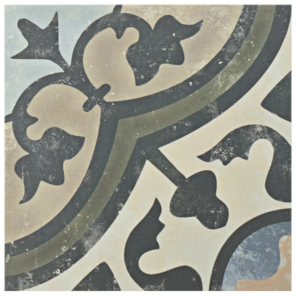 Merola Tile Arte Evoque Carthusian 9-3/4 in. x 9-3/4 in. Porcelain Floor and Wall Tile, photo 6 of 8